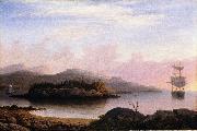 Fitz Hugh Lane Off Mount Desert Island painting